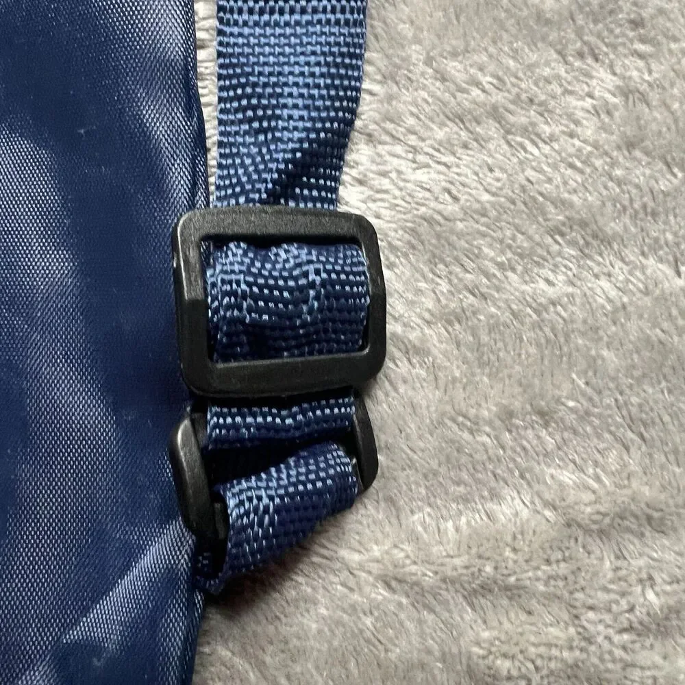 Sketchers Drawstring Bag Blue White Graphic Print Backpack